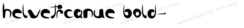 helveticanue bold字体转换